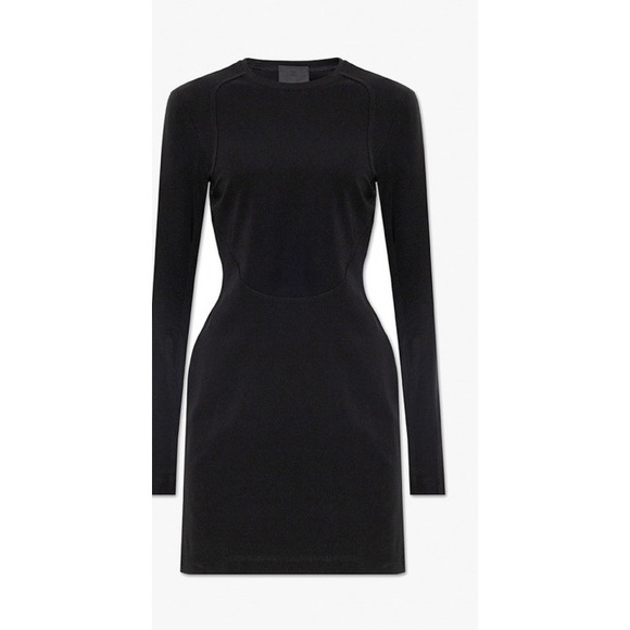 Givenchy Cutout Back Long Sleeve Mini Dress  Elegant Designer Statement  Size 2